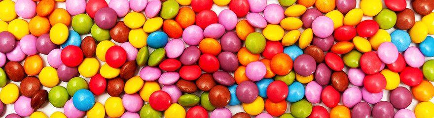 Fototapeta na wymiar a lot of colorful candy closeup. Abstract background