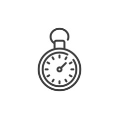 Stopwatch time line icon