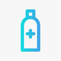 Antidote icon vector illustration in gradient style about medical, use for website mobile app presentation