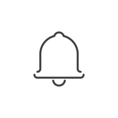 Notification bell line icon