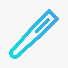 Thermometer icon vector illustration in gradient style about medical, use for website mobile app presentation