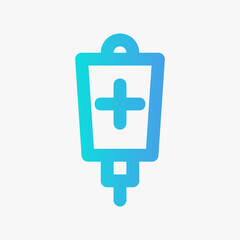 Fototapeta premium Serum icon vector illustration in gradient style about medical, use for website mobile app presentation