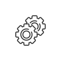 Setting Gear line icon