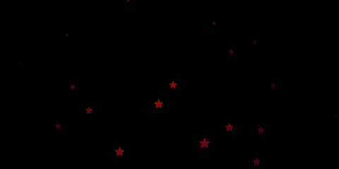 Fototapeta na wymiar Dark Red vector layout with bright stars.