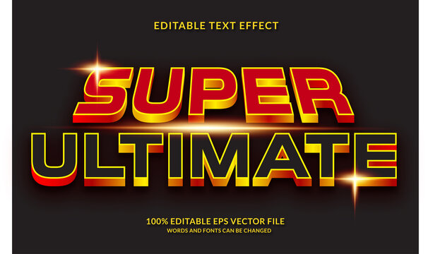 SUPER ULTIMATE editable text effect