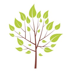 tree logo isolated on  white background vector design