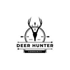 Deer hunter community logo