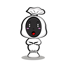 Cute Character Ghost pocong design