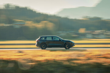 car on the road