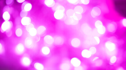 Iridescent glitter empty background. Pink purple bokeh texture. Confetti abstract template. Sparks blurred the illustration. Christmas flicker decor