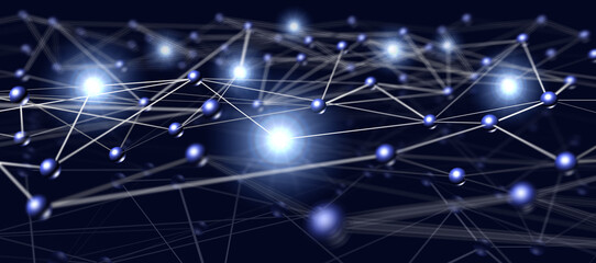 ネットワーク通信のイメージ、情報伝達