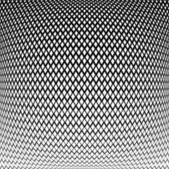 Abstract geometric halftone pattern in 3D convex spherical shape.