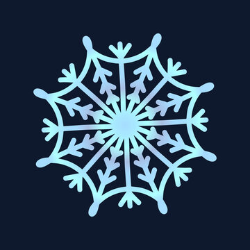 recommend clip art: cute snowflake, festive christmas design of unique winter symbol