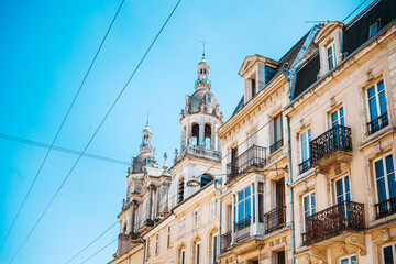 Fototapeta premium Street view of Nancy city, France