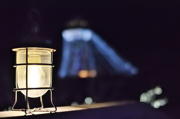 Fototapeta na wymiar 湘南の宝石　マリンランプと江ノ島の夜景