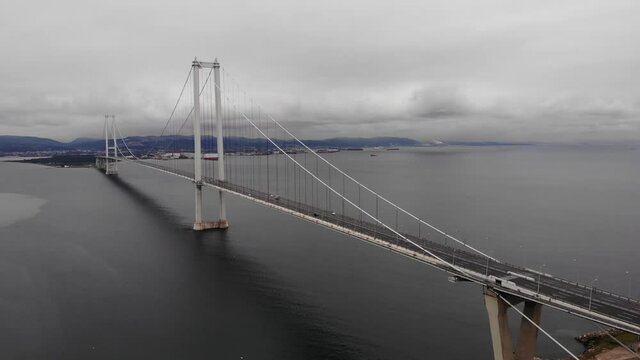 The famous Osman Gazi Bridge in Turkey, which runs over the Izmit Bay, is one of the longest bridges in the world.