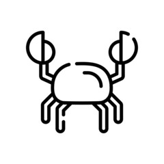 Japanese food line icon on white background