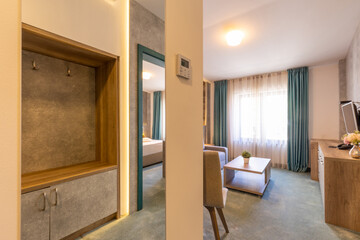 Interior of a luxury hotel room