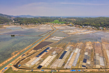 Sa Huynh salt field, Duc Pho, Quang Ngai, Vietnam.