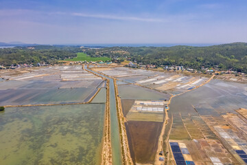 Sa Huynh salt field, Duc Pho, Quang Ngai, Vietnam.