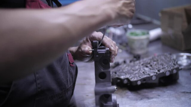 automatic transmission repair, restoration of hydraulic unit