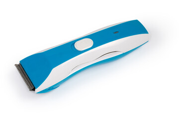 Electric rechargeable pet clipper on a white background