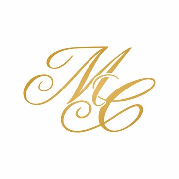 MC initial monogram logo