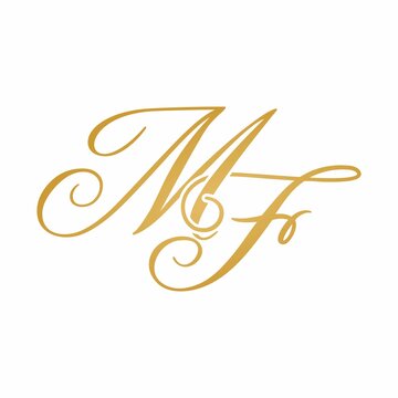 MF initial monogram logo