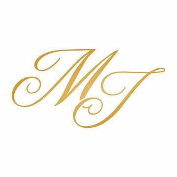 MJ initial monogram logo