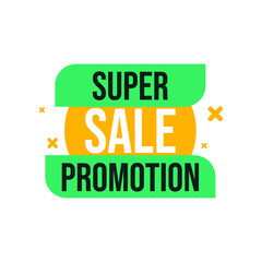 super sale promotion label tag template style vector illustration design
