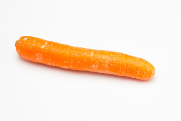 Carrot on white background. Rich in vitamins