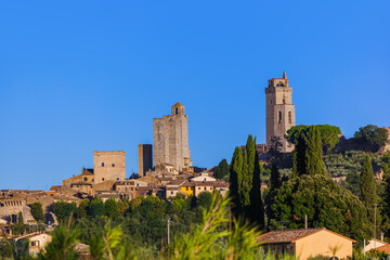 San Gimignano medieval town in Tuscany Italy