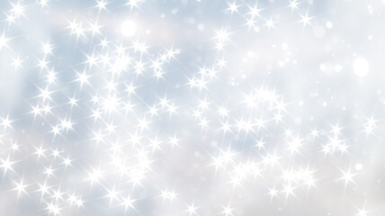 blue snowfall bokeh background, abstract snowflake background on blurred abstract blue
