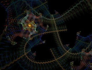 Imaginatory fractal abstract background Image