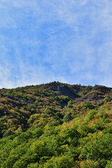 Naklejka premium landscape with sky and clouds