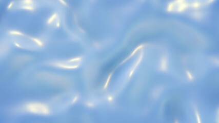 Smooth silk folds 3D render illustration