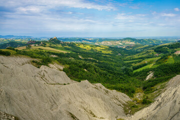 Rural landscape near San Polo and Canossa, Emilia-Romagna