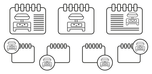 Blood shaker vector icon in calender set illustration for ui and ux, website or mobile application