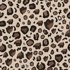 Leopard prints seamless fabric textile design