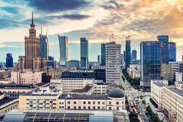 Panorama miasta Warszawy