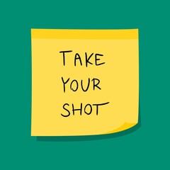 Take your shot - vaccination concept