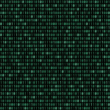 Binary code green background