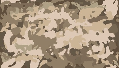 Desert camouflage pattern - seamless texture © Tupungato