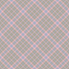Plaid seamless pattern. Vector background of textile ornament. Flat fabric design.