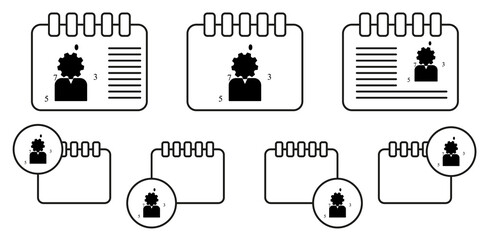 Development colored vector icon in calender set illustration for ui and ux, website or mobile application