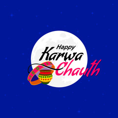 Happy Karwa Chauth Template | Karwa Chauth Wishing Banner Creative