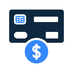 Option, card, currency icon. Simple editable vector illustration.