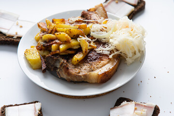 chop with potatoes