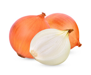 Onion isolated on white background