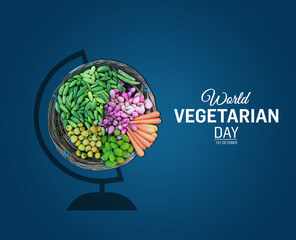 World Vegan Day- vegetarian day with various vegetable concepts. World diabetes day. Vegetables for a healthy life. Diabetes monitor, Cholesterol diet and healthy food 